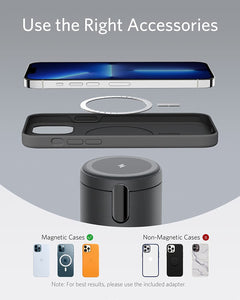 Anker Magnetic Wireless Charger, 623 MagGo 2-in-1 Wireless Charging Station