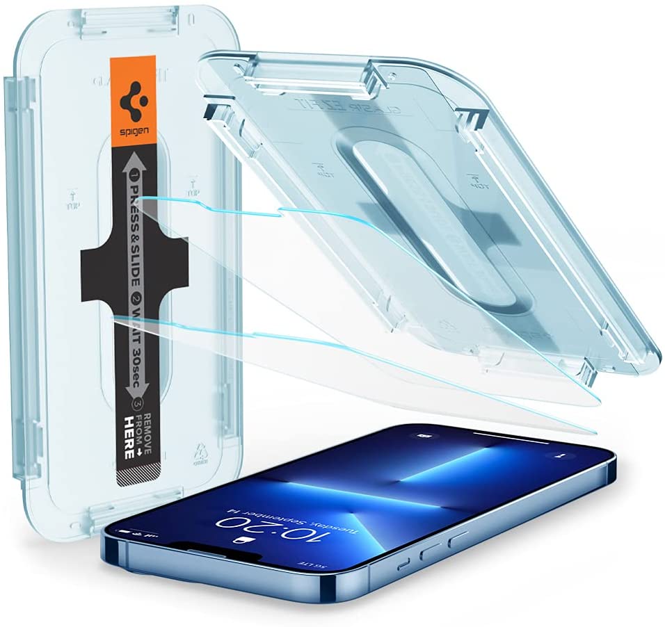 iPhone 13/13 pro Spigen Tempered Glass Screen Protector [Glas.tR EZ Fit]