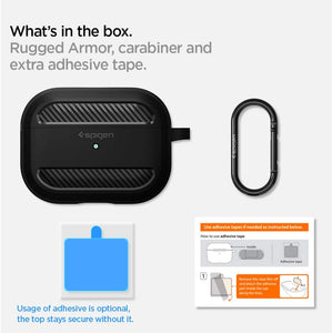 Airpods Pro Spigen Rugged Armor Designed Case Cover Protective