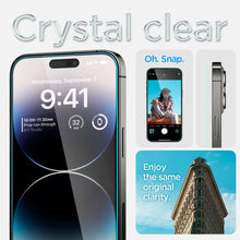 Cargar imagen en el visor de la galería, iPhone 14 Pro Spigen Tempered Glass Screen Protector [GlasTR EZ FIT] 2 Pack
