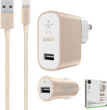 Cargar imagen en el visor de la galería, Belkin Kit Cargador para iPhone - iPad
