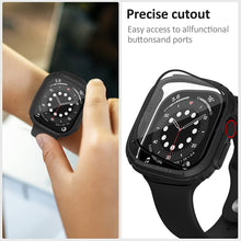 Cargar imagen en el visor de la galería, 2 Pack Hard PC Case and Tempered Glass Screen Protector Compatible with Apple Watch Ultra 49mm
