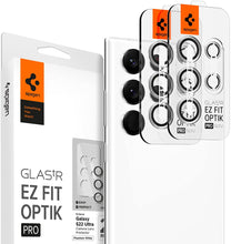 Cargar imagen en el visor de la galería, S22 Ultra Spigen Camera Lens Screen Protector [Glas.tR EZ Fit Optik Pro] Designed for Galaxy S22 Ultra - Black [2 Pack]
