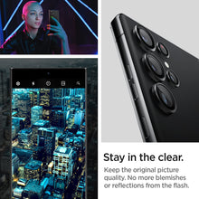 Cargar imagen en el visor de la galería, S23 Ultra Spigen Camera Lens Screen Protector [Glas.tR EZ Fit Optik Pro] designed for Galaxy S23 Ultra - Black [2 Pack]
