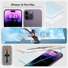 Cargar imagen en el visor de la galería, iPhone 14 Pro Max  -Spigen Tempered Glass Screen Protector [GlasTR EZ FIT] - Sensor Protection / 2 Pack
