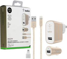 Cargar imagen en el visor de la galería, Belkin Kit Cargador para iPhone - iPad
