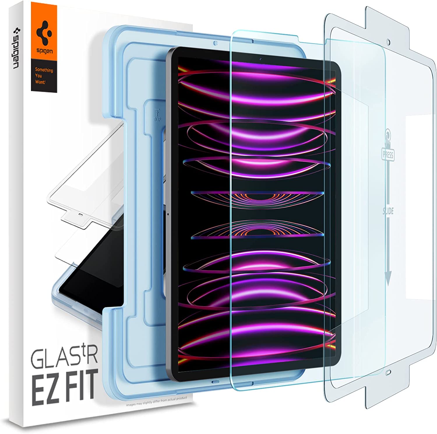 12.9 Spigen Tempered Glass Screen Protector [GlasTR EZ FIT] designed for iPad Pro 12.9