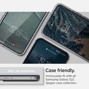 Spigen NeoFlex S22 Solid Screen Protector Designed for Galaxy S22 (2022) [2 Pack] - Case Friendly