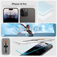 Cargar imagen en el visor de la galería, iPhone 14 Pro Spigen Tempered Glass Screen Protector [GlasTR EZ FIT] 2 Pack
