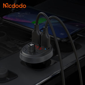 Mcdodo - Car Charger w/Bluetooth to FM Transmitter CC-6880