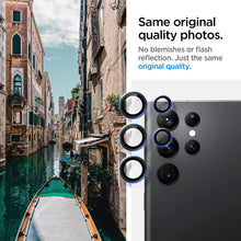 Cargar imagen en el visor de la galería, S22 Ultra Spigen Camera Lens Screen Protector [Glas.tR EZ Fit Optik Pro] Designed for Galaxy S22 Ultra - Black [2 Pack]
