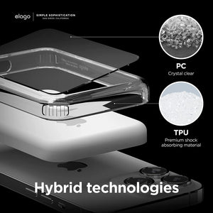 elago Hybrid Clear Case Compatible with MagSafe Battery Pack