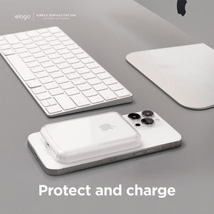 elago Hybrid Clear Case Compatible with MagSafe Battery Pack