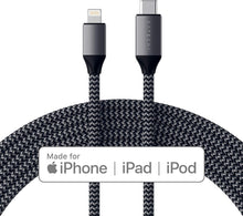 Cargar imagen en el visor de la galería, Satechi USB-C to Lightning Charging Cable (6 Ft)
