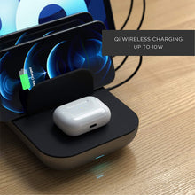 Cargar imagen en el visor de la galería, Satechi Dock5 Multi-Device Charging Station with Wireless Charging. Compatible with 2021 iPad Pro M1, 2020 iPad Air, iPhone 13 Pro Max/13 Pro/13 Mini/13
