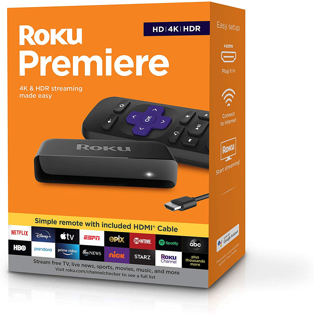 Roku Premiere  Reproductor multimedia de transmisión HD/4K/HDR, contr –  BYRICHH