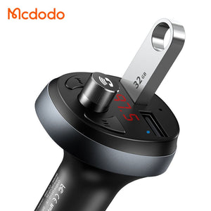 Mcdodo - Car Charger w/Bluetooth to FM Transmitter CC-6880