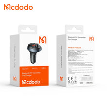 Cargar imagen en el visor de la galería, Mcdodo - Car Charger w/Bluetooth to FM Transmitter CC-6880
